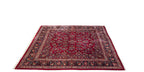 Full overhead view of Sarouk carpet 12x12