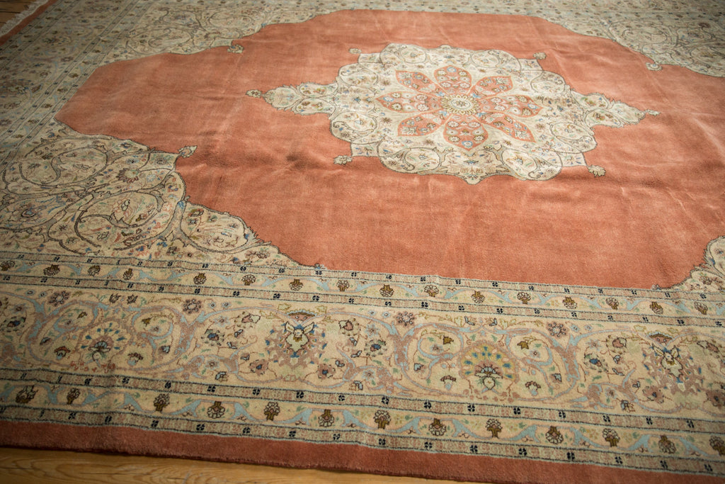 Vintage Tabriz Carpet 10x14.5, hand-knotted one of a kind piece