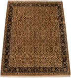 Full overhead view of Indian Heriz carpet 11.5x15