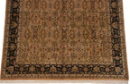 Back of the hand-knotted rug showing construction
