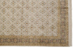 Back of the hand-knotted rug showing construction