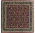 New Indian Tabriz Carpet 10x10, hand-knotted one of a kind piece