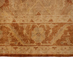 Back of the hand-knotted rug showing construction