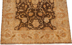 Back of the hand-knotted rug showing construction
