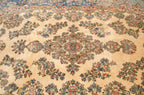 Vintage Kerman Carpet 6x9, hand-knotted one of a kind piece