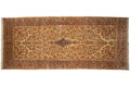 Vintage Kerman Carpet 9.5x22.5, hand-knotted one of a kind piece