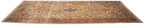Full overhead view of Kerman carpet 9.5x22.5
