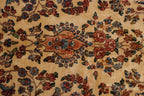 Full overhead view of Kerman carpet 9.5x22.5