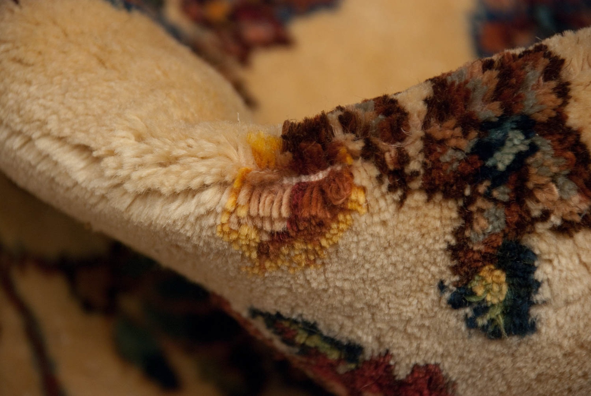 Pile texture and color close-up