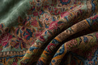 Vintage Kerman Carpet 9.5x13.5, hand-knotted one of a kind piece