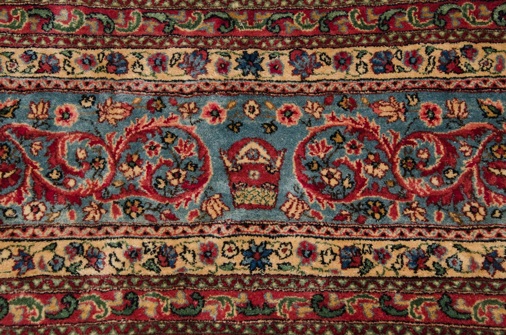 Vintage Cyrus Crown® Kerman Carpet 10x14.5, hand-knotted one of a kind piece