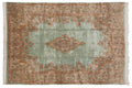 Vintage Kerman Carpet 9.5x13.5, hand-knotted one of a kind piece