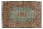 Full overhead view of Kerman carpet 9.5x13.5