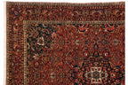 Full overhead view of Bakhtiari carpet 11x15