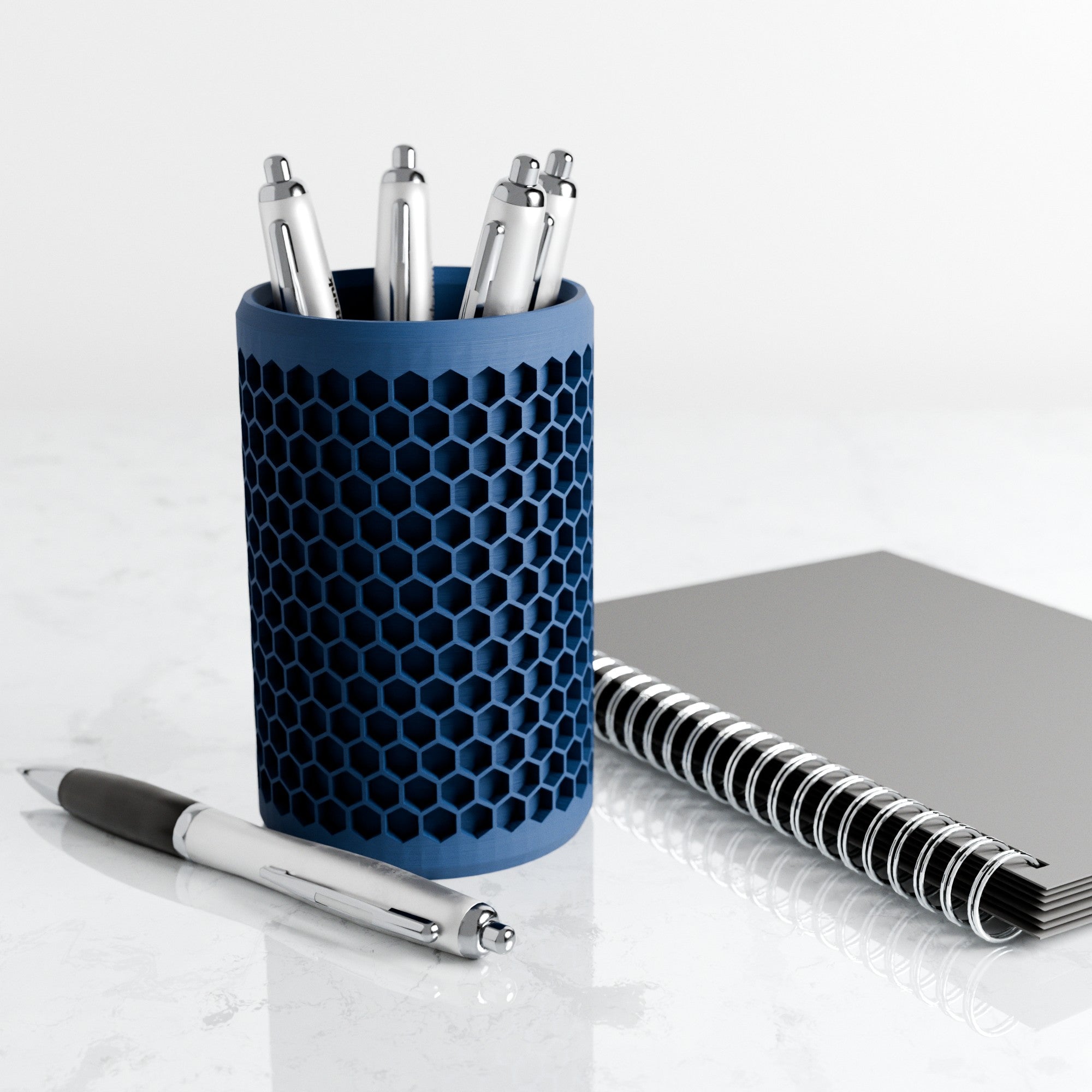 Modern Honeycomb Pencil Holder from Modernized Pottery
