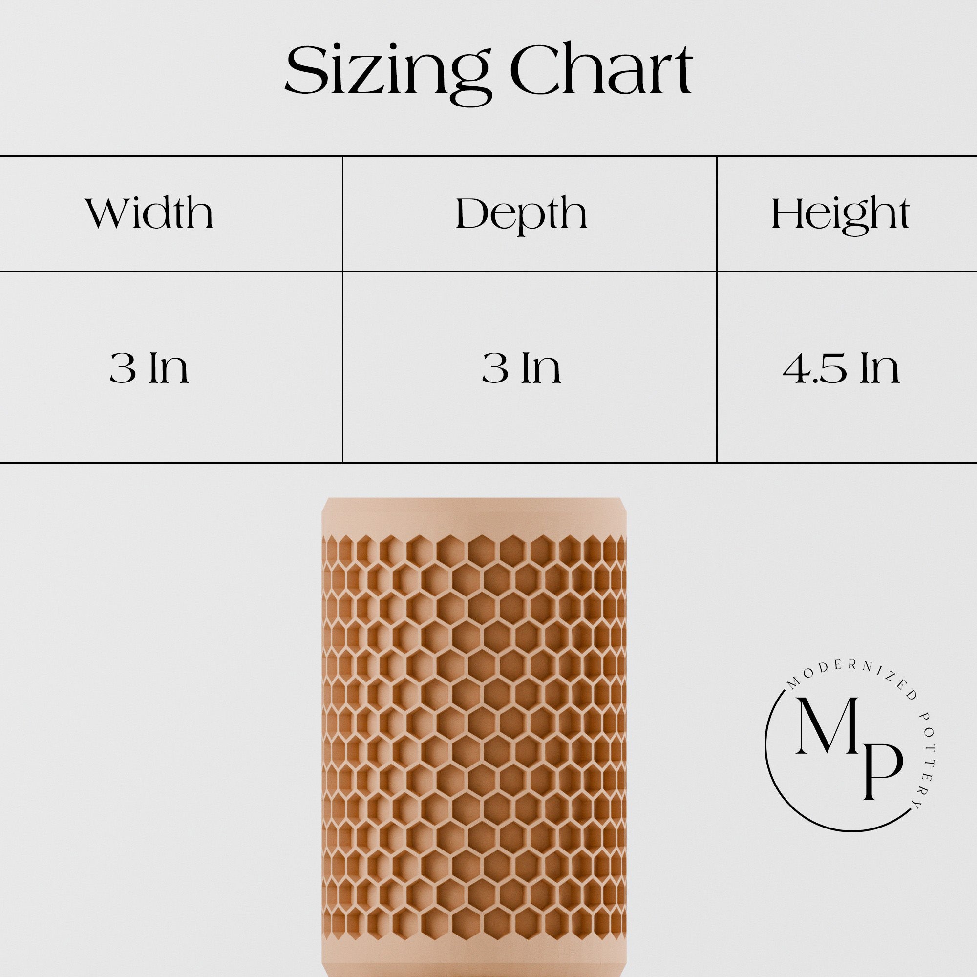 Modern Honeycomb Pencil Holder from Modernized Pottery