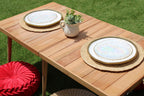 Tous Les Jours Raffia Placemat, Woven crochet tabletop