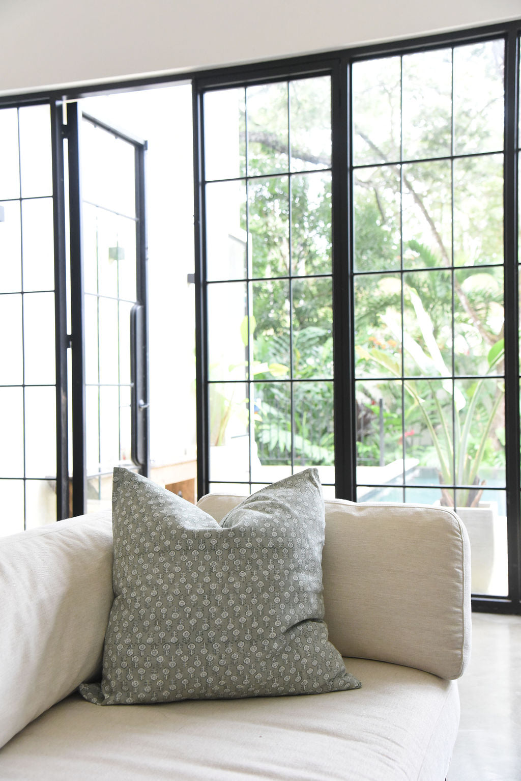 Ruthie Block Print Pillow Cover