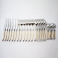 Laguiole 24 Piece Flatware Set, Ivory in Wood Presentation Box
