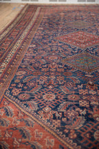 Back of the hand-knotted rug showing construction