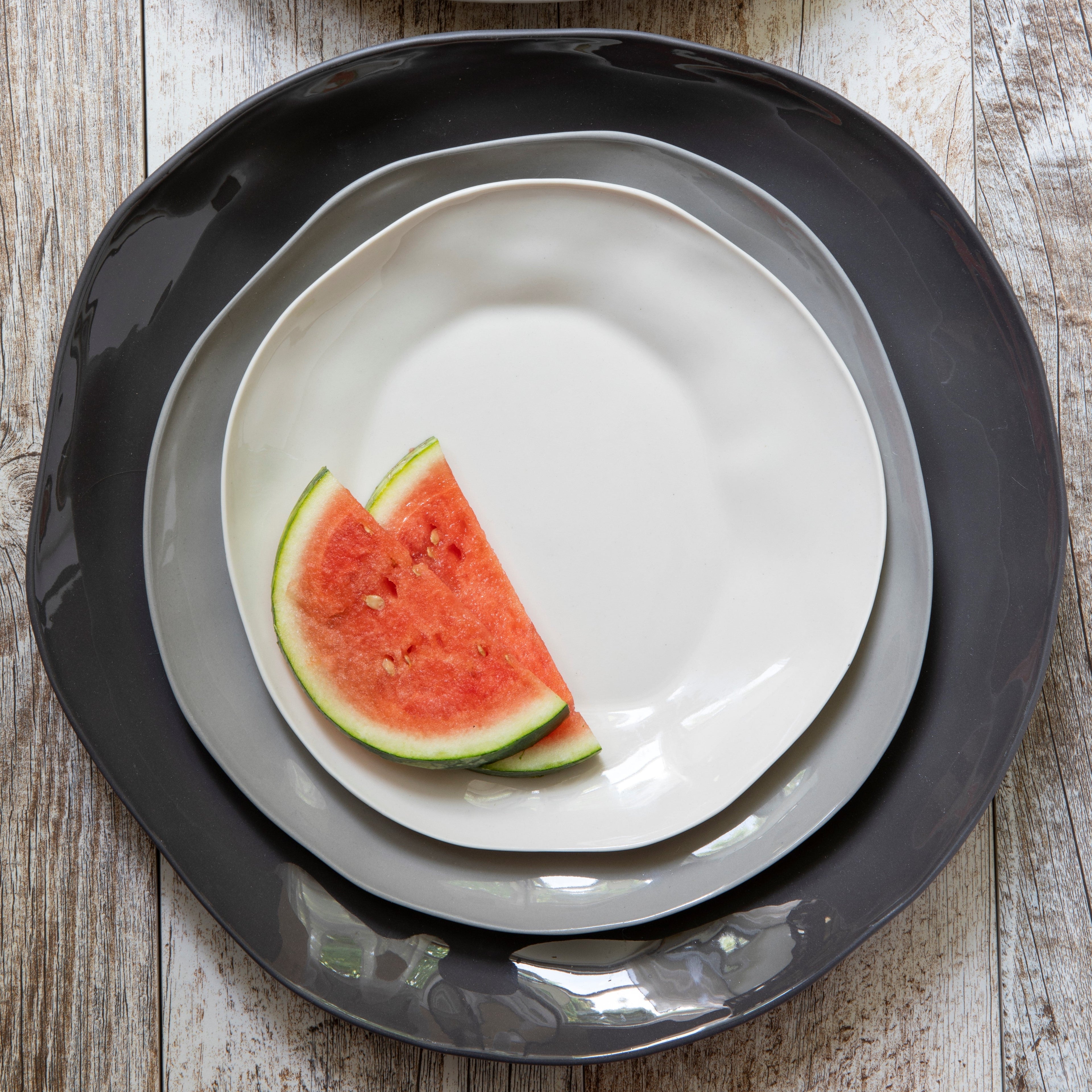 Tam Stoneware Platter, Slate