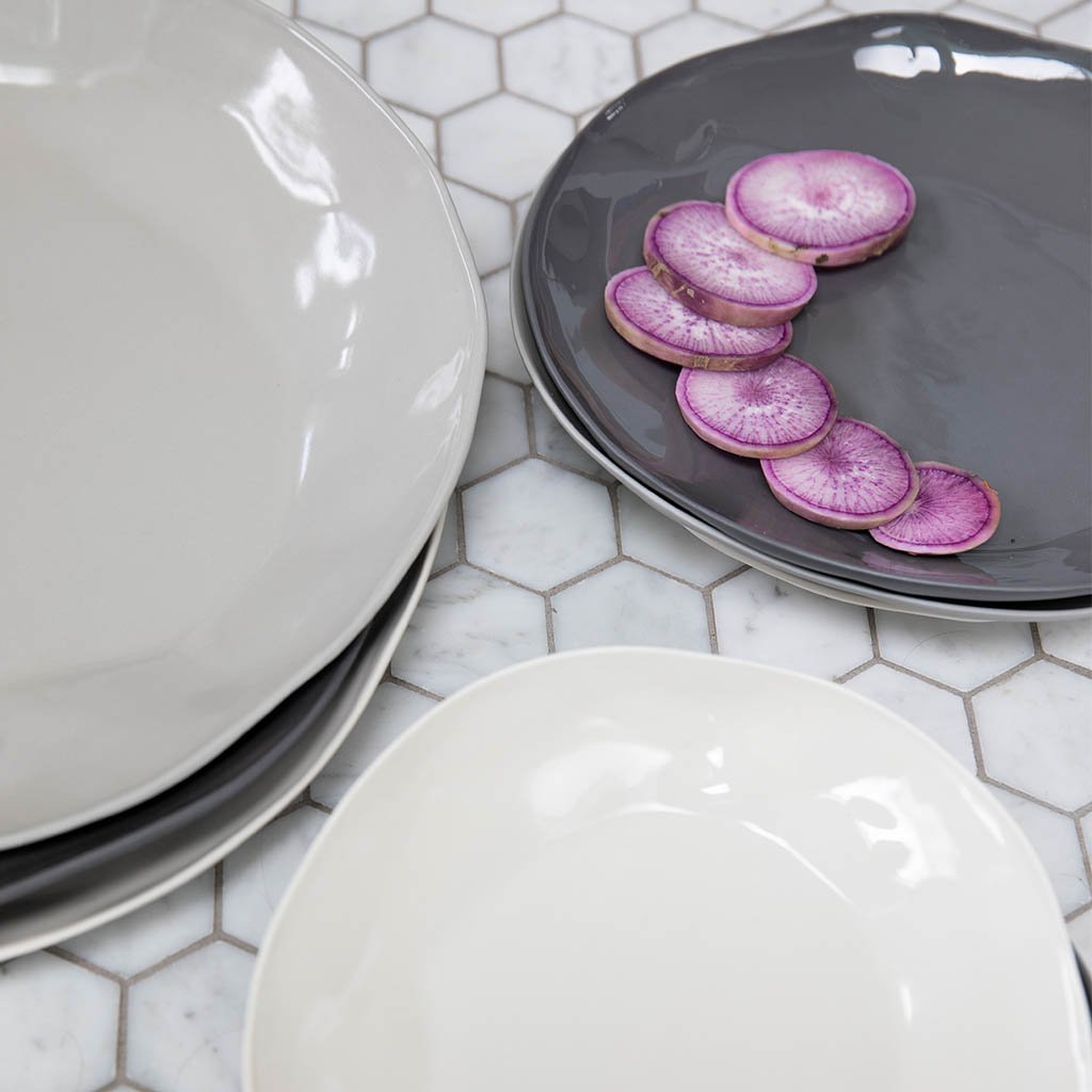 Tam Stoneware Platter, Slate