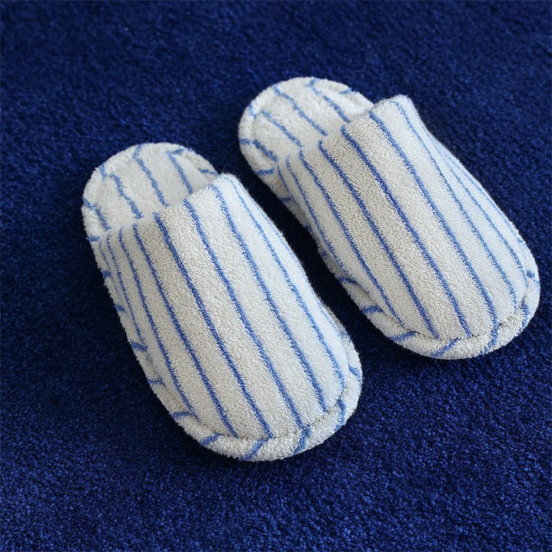 Thin Striped House Slippers