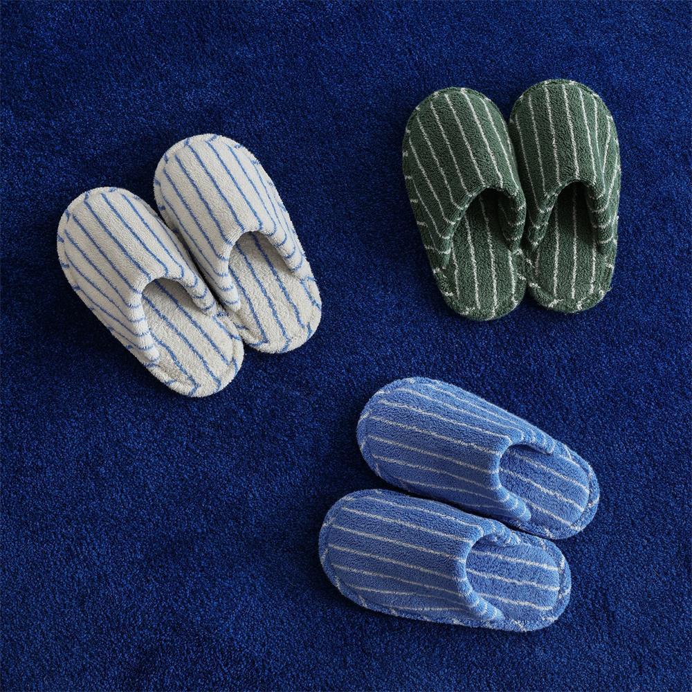 Thin Striped House Slippers