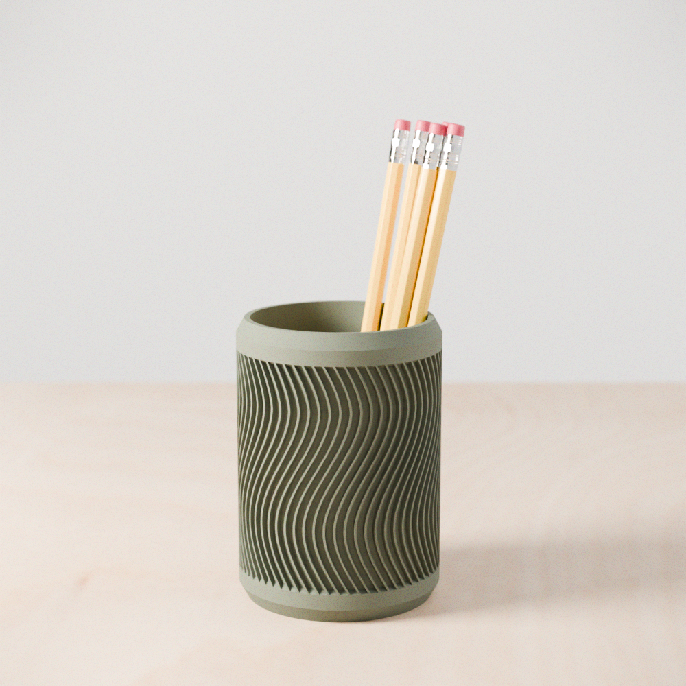 Tidal Pencil Holder from Modernized Pottery